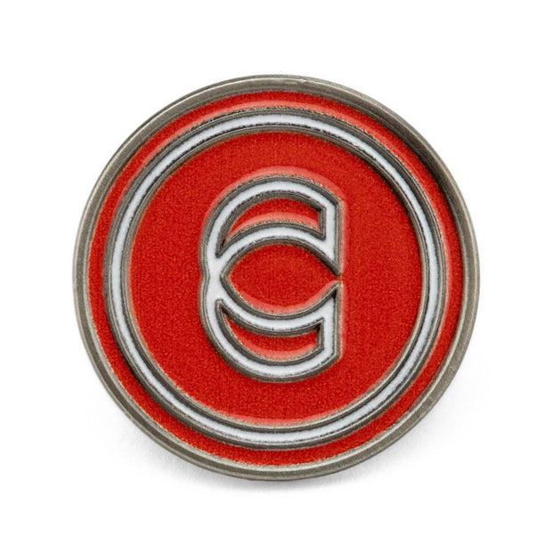 Cinema Icon Enamel Pin - Red/White