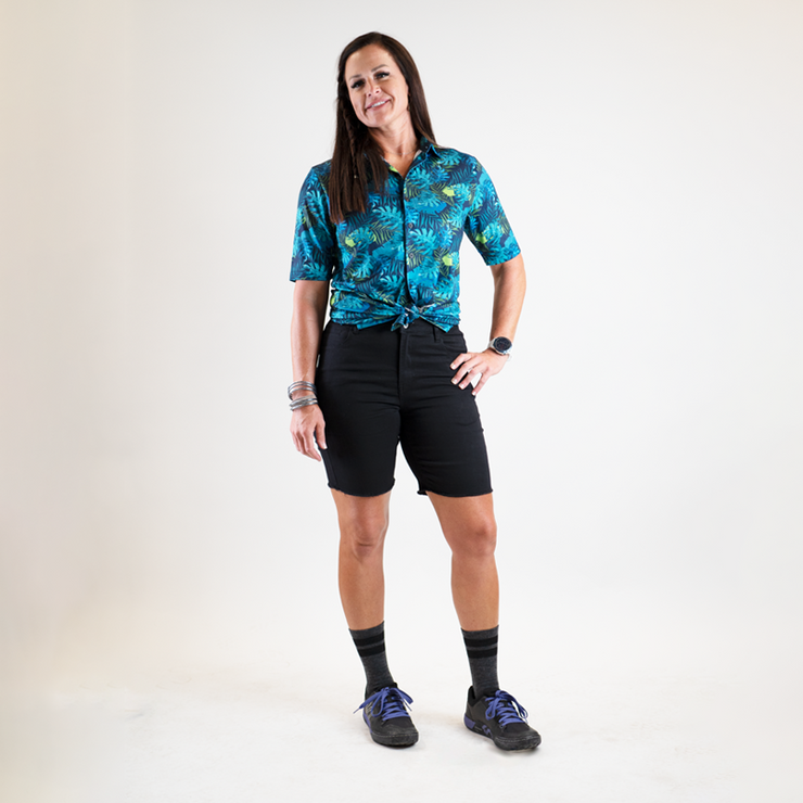 Stretch Jorts - Pure Black by Handup Gloves