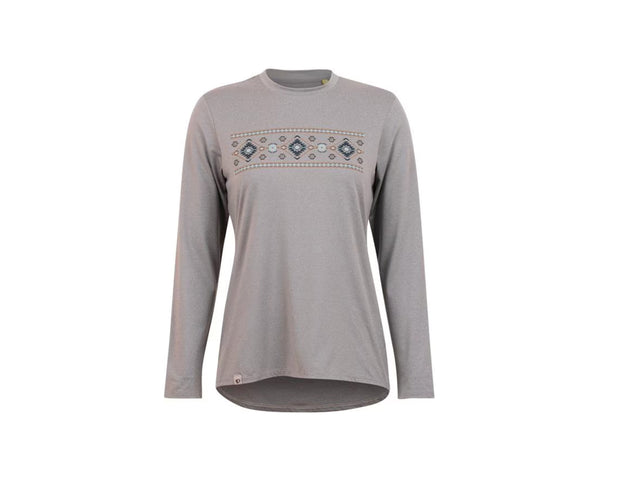 Pearl Izumi Midland Gphc LS Crew Wmns HthrGrySW MD (s)