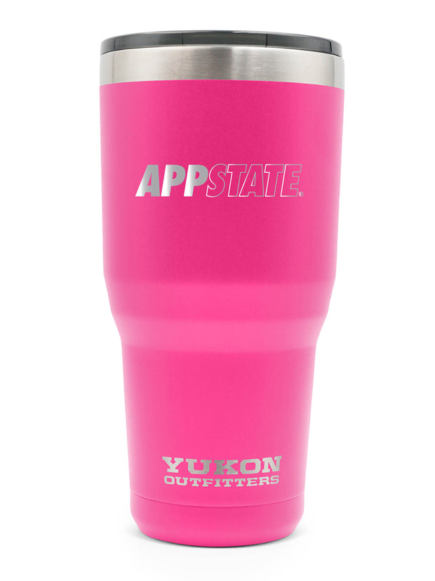 30 oz Tumbler - App State - Shocking Pink