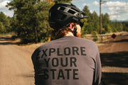 State Bicycle Co. - "Ambigram" - Pocket Long Sleeve T-Shirt (Graphite)