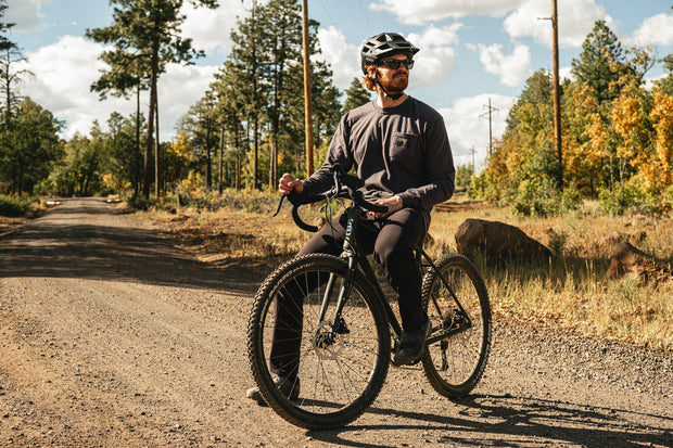 State Bicycle Co. - "Ambigram" - Pocket Long Sleeve T-Shirt (Graphite)