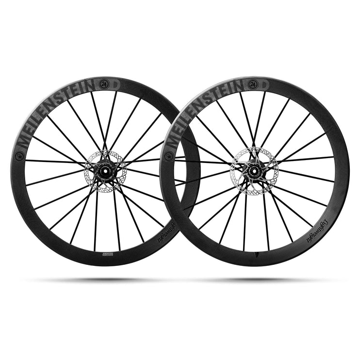 Lightweight Meilenstein 24D Disc Schwarz Clincher Wheelset