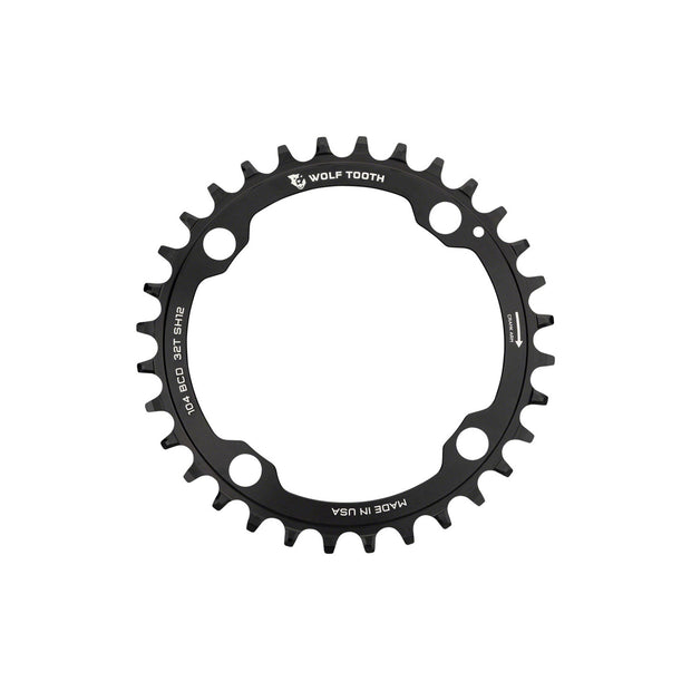 Wolf Tooth Drop-Stop 104x4 Hyperglide+ Chainring