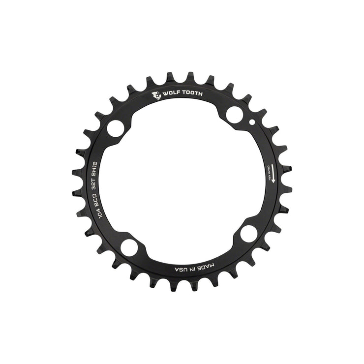 Wolf Tooth Drop-Stop 104x4 Hyperglide+ Chainring