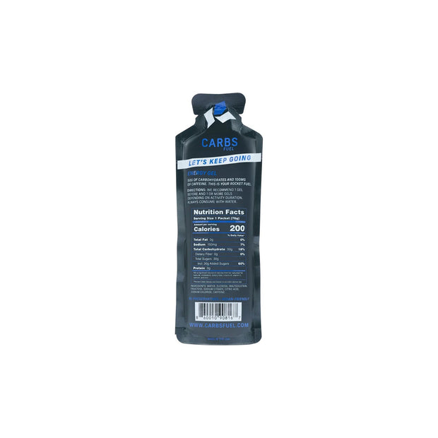 Carbs Fuel 50g Energy Gel Caffeinated - Individual