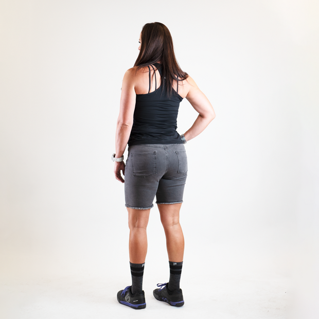 Stretch Jorts - Faded Grey by Handup Gloves
