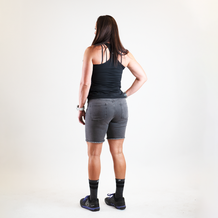 Stretch Jorts - Faded Grey by Handup Gloves