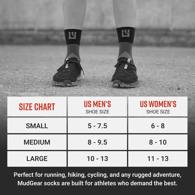 MudGear Hybrid Training Sock (RED)