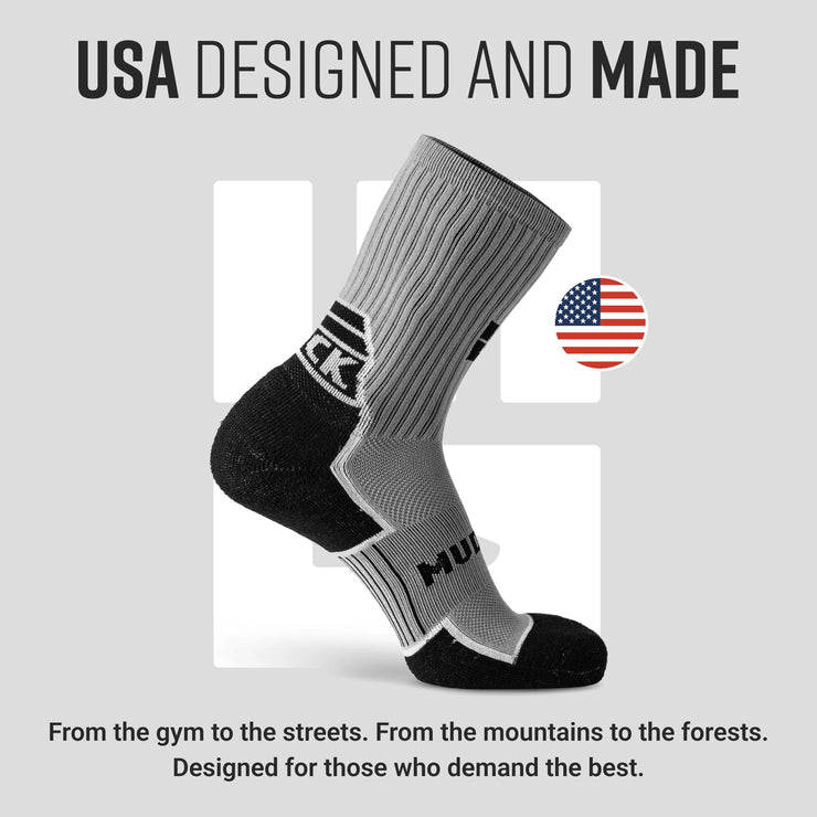 MudGear Ruck Sock (Gray/Black)