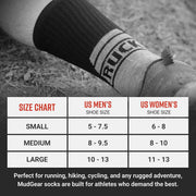 MudGear Ruck Sock (Black/Gray)