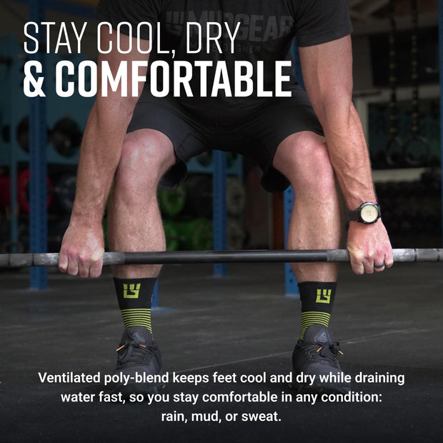 MudGear Hybrid Training Sock (YELLOW)