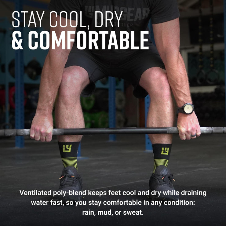 MudGear Hybrid Training Sock (YELLOW)