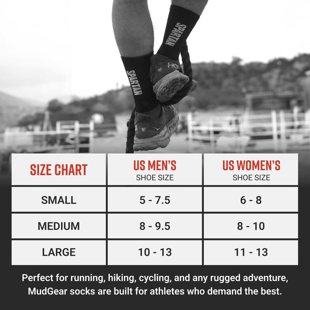 SPARTAN by MudGear Crew Height Sock