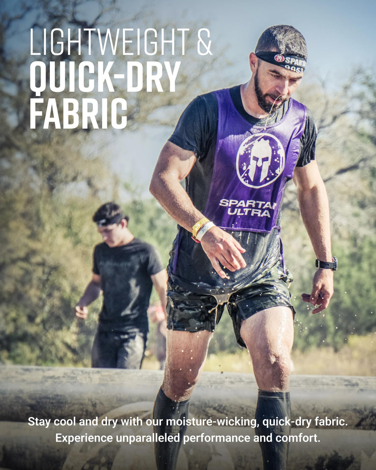 Men's Freestyle Running Shorts (Green Camo)