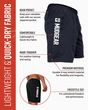 Men's Freestyle Running Shorts (Black)