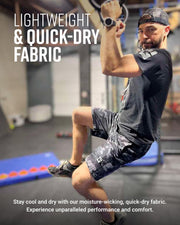 Men's Freestyle Running Shorts (Black/Gray Camo)