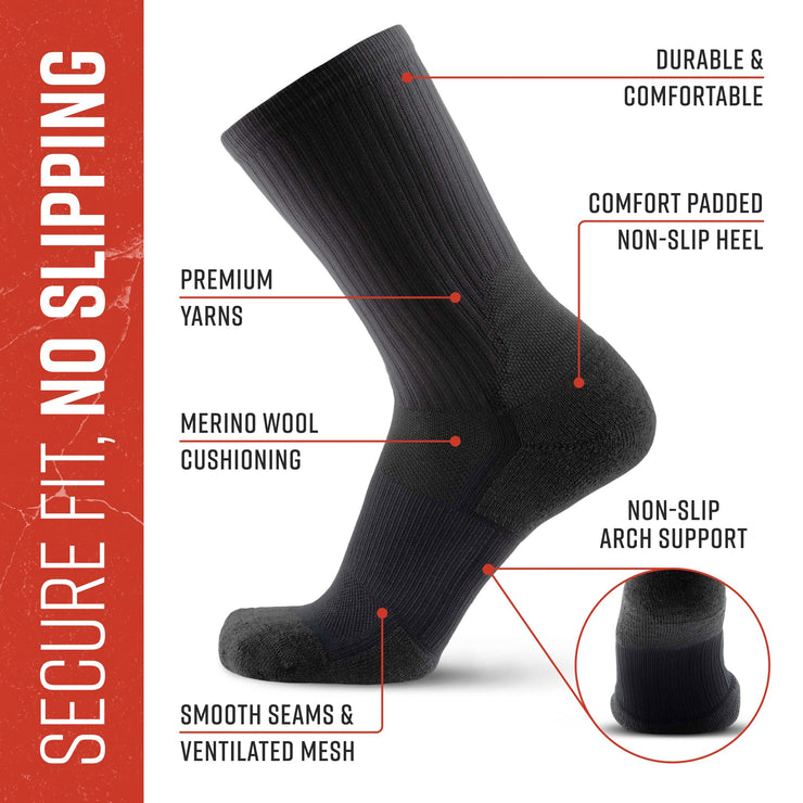 MudGear Ruck Sock (All Black)
