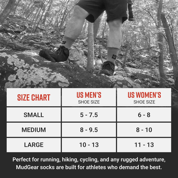 MudGear Ruck Sock (Gray/Black)