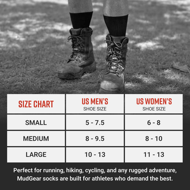 MudGear Ruck Sock (All Black)