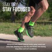 MudGear Quarter (¼) Crew Socks - Neon Green (2 pair pack)