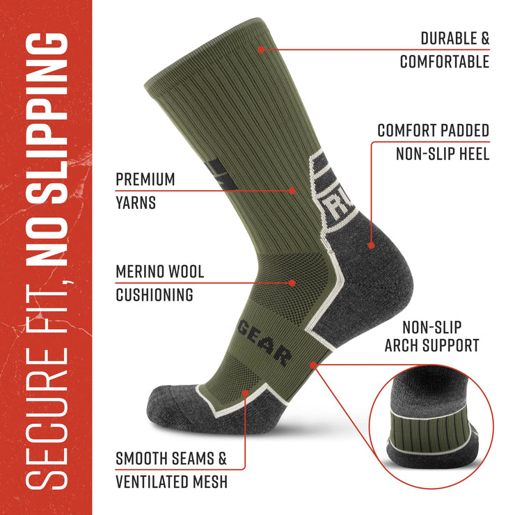MudGear Ruck Sock (Army Green)