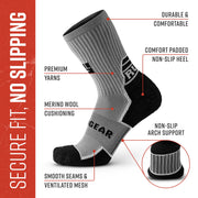MudGear Ruck Sock (Gray/Black)
