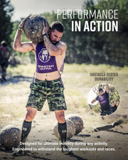 Men's Freestyle Running Shorts (Green Camo)