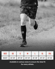 Men's Freestyle Running Shorts (Black/Gray Camo)