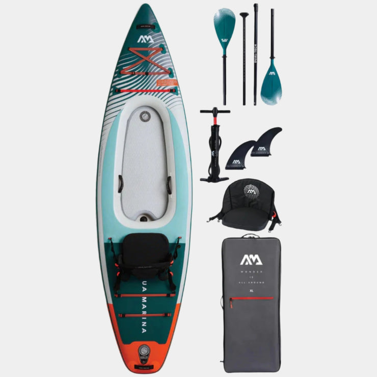 Aqua Marina Cascade Hybrid Inflatable SUP to Kayak Package