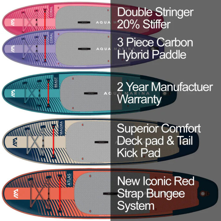 Aqua Marina Coral 10'2" Advanced Stinger-Tech All Round SUP Combo