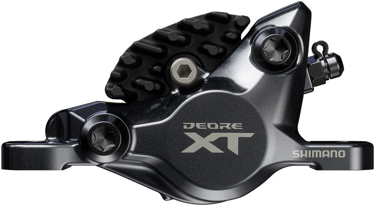 Shimano Deore XT BR-M8200 XC Disc Brake Caliper - Front or Rear, Post Mount, 2-Piston, Includes J04C-MF Finned Metal