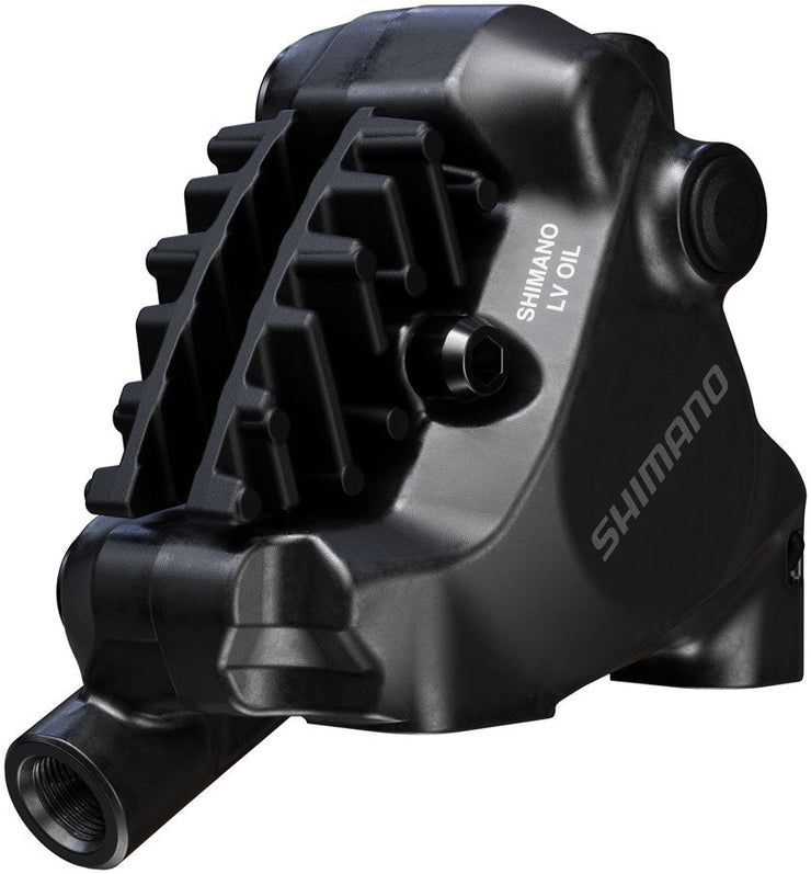 Shimano BR-MT805 XC Disc Brake Caliper - Rear, Flat Mount, 2-Piston, Includes K04S Metal Pads