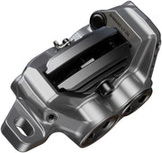 Shimano XTR BR-M9220 Enduro Disc Brake Caliper - Front or Rear, Post Mount, 4-Piston, Includes P04C-MF Finned Metal Pads