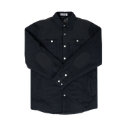 Quilted Shacket - Black on Black