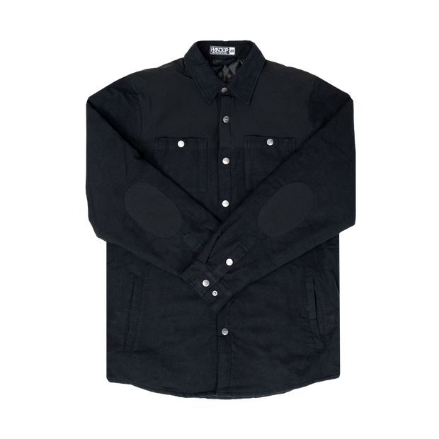 Quilted Shacket - Black on Black