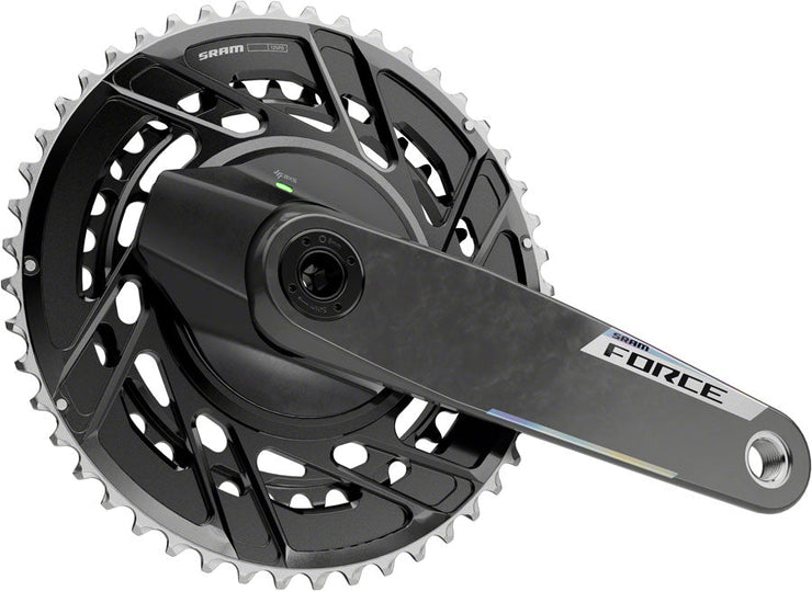 SRAM Force AXS Power Meter Crankset - 165mm, 12-Speed, 46/33t Thread Mount, 8-Bolt PM Spider, DUB Spindle, Carbon, E1