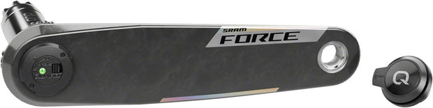 SRAM Force AXS Wide Left Crank Arm and Power Meter Spindle Assembly - 172.5mm, 12/13-Speed, DUB PM Spindle, Carbon, E1