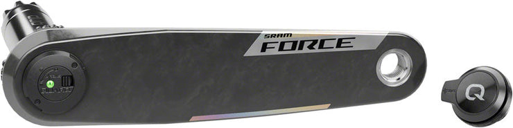 SRAM Force AXS Wide Left Crank Arm and Power Meter Spindle Assembly - 172.5mm, 12/13-Speed, DUB PM Spindle, Carbon, E1