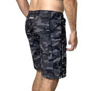 Men's Freestyle Running Shorts (Black/Gray Camo)
