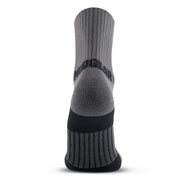 5" Crew Height Trail Running Sock (Gray/Black)