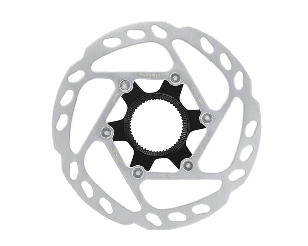 SHIMANO SM-RT64-SS DISC BRAKE ROTOR WITH EXTERNAL LOCKRING - 140MM CENTER LOCK SILVER