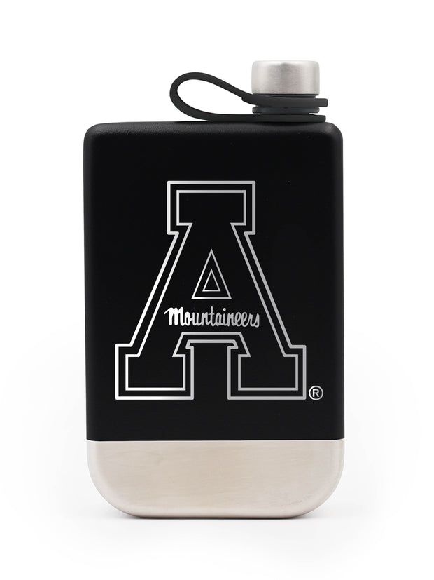 9oz Flask - Block "A" - Black