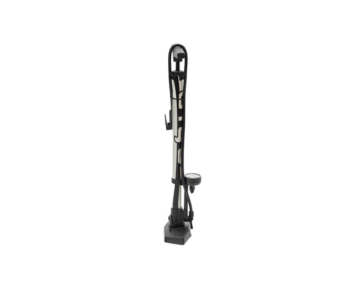 Giyo Tire Floor Pump Steel Barrel Silver