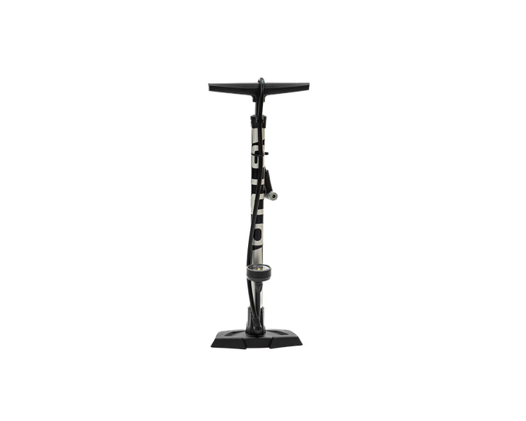 Giyo Tire Floor Pump Steel Barrel Silver