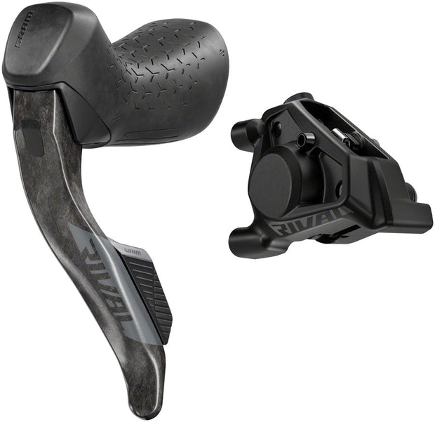 SRAM Rival eTap AXS HRD Shift/Brake Lever and Hydraulic Disc Caliper - Left/Front, Flat Mount 20mm Offset, 950mm Hose,