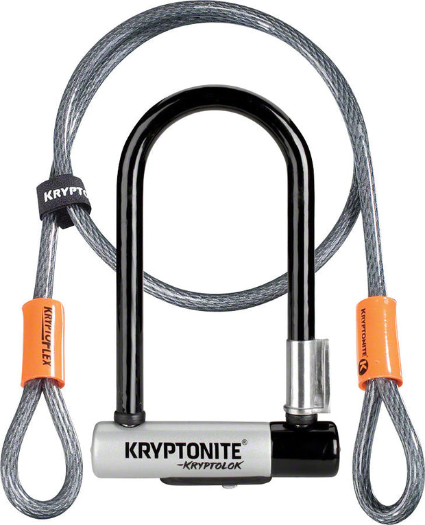 Kryptonite Kryptolok Mini-7 w/Flex Cable & Flexframe Bracket