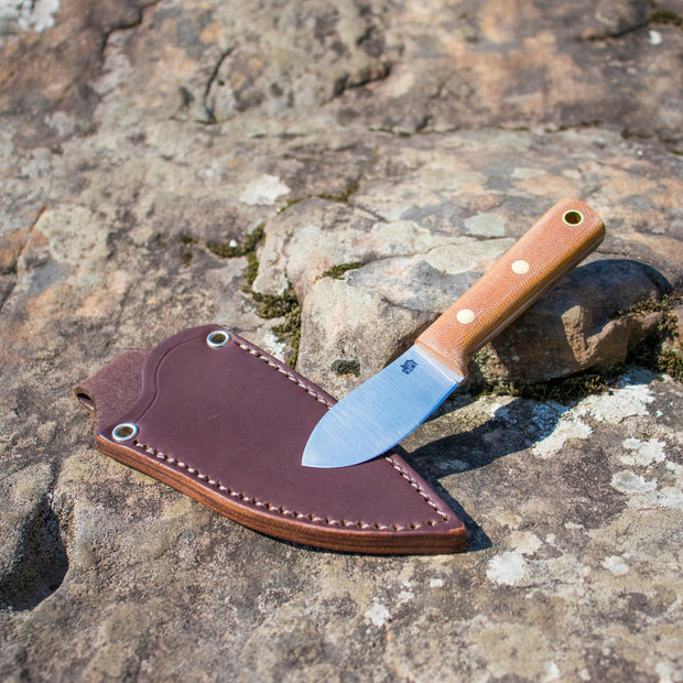 Drover A2 Flat Natural Micarta