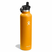 24 oz Standard Mouth with Flex Straw Cap - Fossil