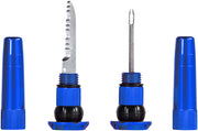 MUC-OFF STEALTH TUBELESS PUNCTURE PLUGS TIRE REPAIR KIT - BAR-END MOUNT BLUE PAIR